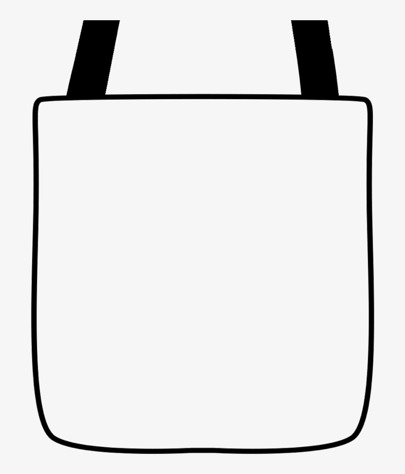 Clip Art Black Tote Bag Px - Tote Bag Clip Art, transparent png download
