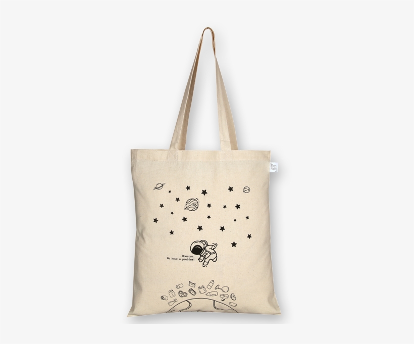 Cotton Tote Bag Houston We Have A Problem Natural-ecoright - Tote Bag, transparent png download