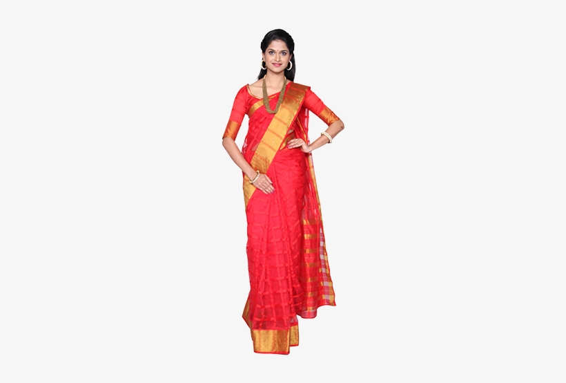 clip royalty free library abirami red cotton saree transparent models in saree png png image transparent png free download on seekpng clip royalty free library abirami red