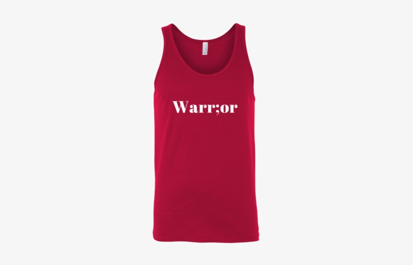 Warrior Semicolon Tank - Red Front, transparent png download