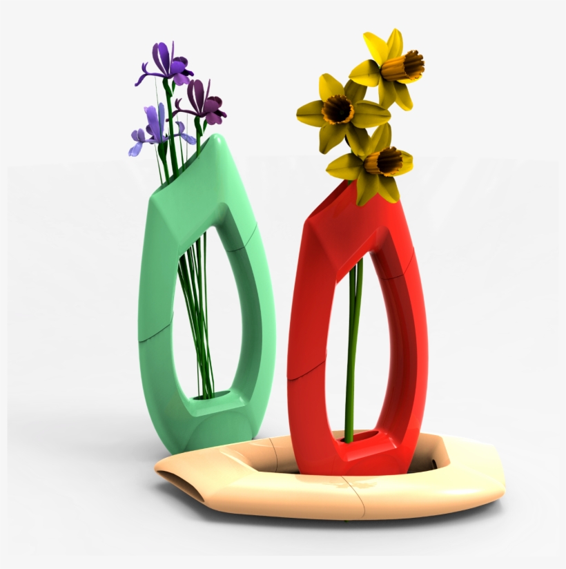 Beautiful - 3d Printed Flower Vase, transparent png download