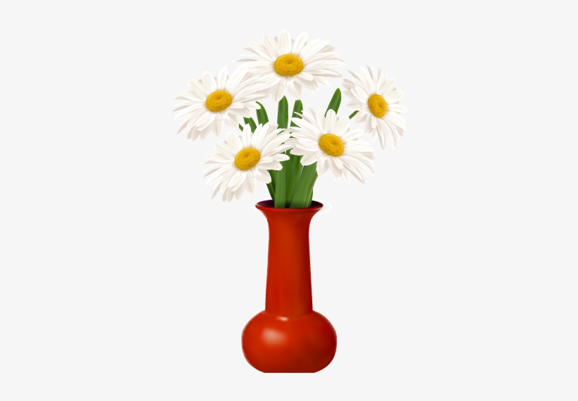 Vector Freeuse Stock Flower At Getdrawings Com Free - Chamomile In Vase Png, transparent png download