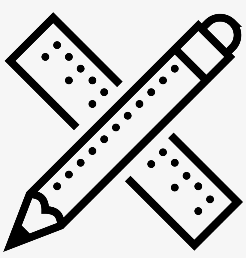 The Icon Has Two Shapes That Cross Each Other - Pen Svg, transparent png download