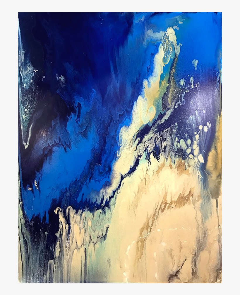 Blue Wave I - Painting, transparent png download