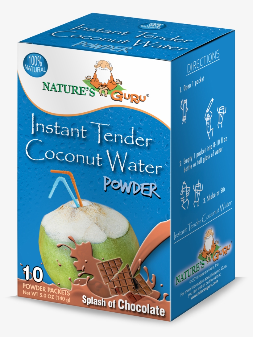 Nature's Guru Tender Coconut Water Powder - Natures Guru Natures Guru Instant Tender Coconut Water, transparent png download