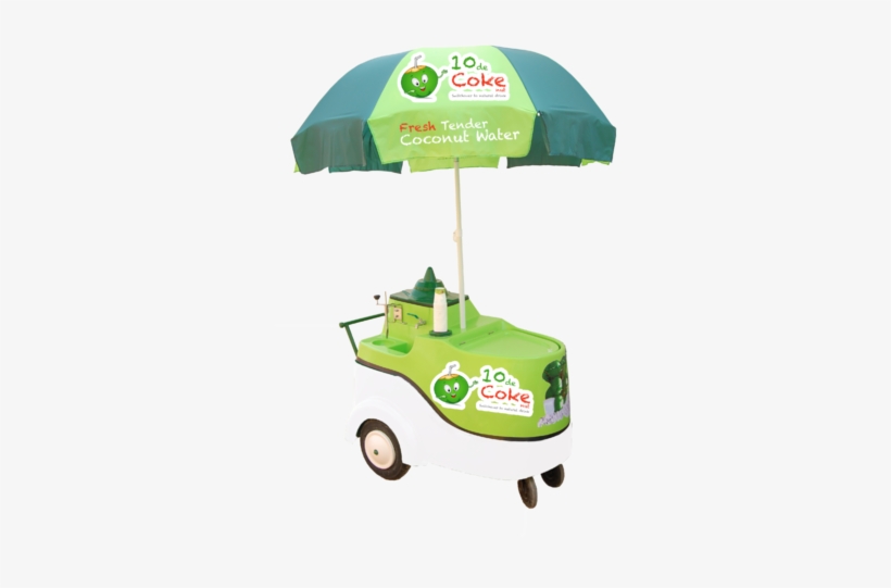 Chilled Tender Coconut Machine Push Cart - Coconut Water Machine Price, transparent png download