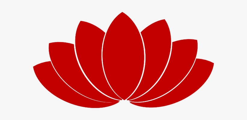 Lotus Clipart Logo - Red Lotus Flower Logo, transparent png download