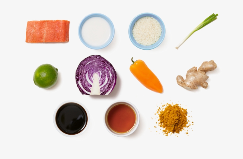 Coconut & Vadouvan Salmon With Cabbage & Sweet Pepper - Stir Frying, transparent png download