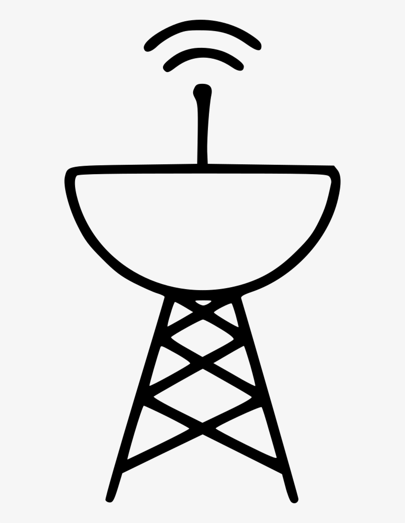Radar Satellite Dish Antenna Radio Signal Wave Comments - Radar Sketches, transparent png download