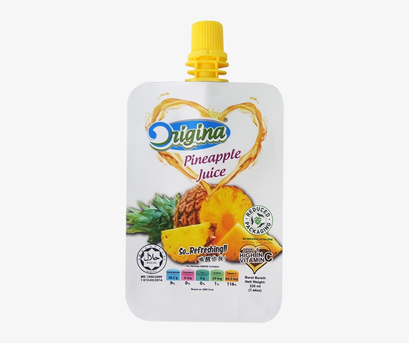 Instant Natural Pineapple Juice Beverage Malaysia - Halal Food, transparent png download