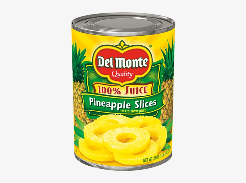 Del Monte® Sliced Pineapple In Juice - Del Monte Peach Half, transparent png download