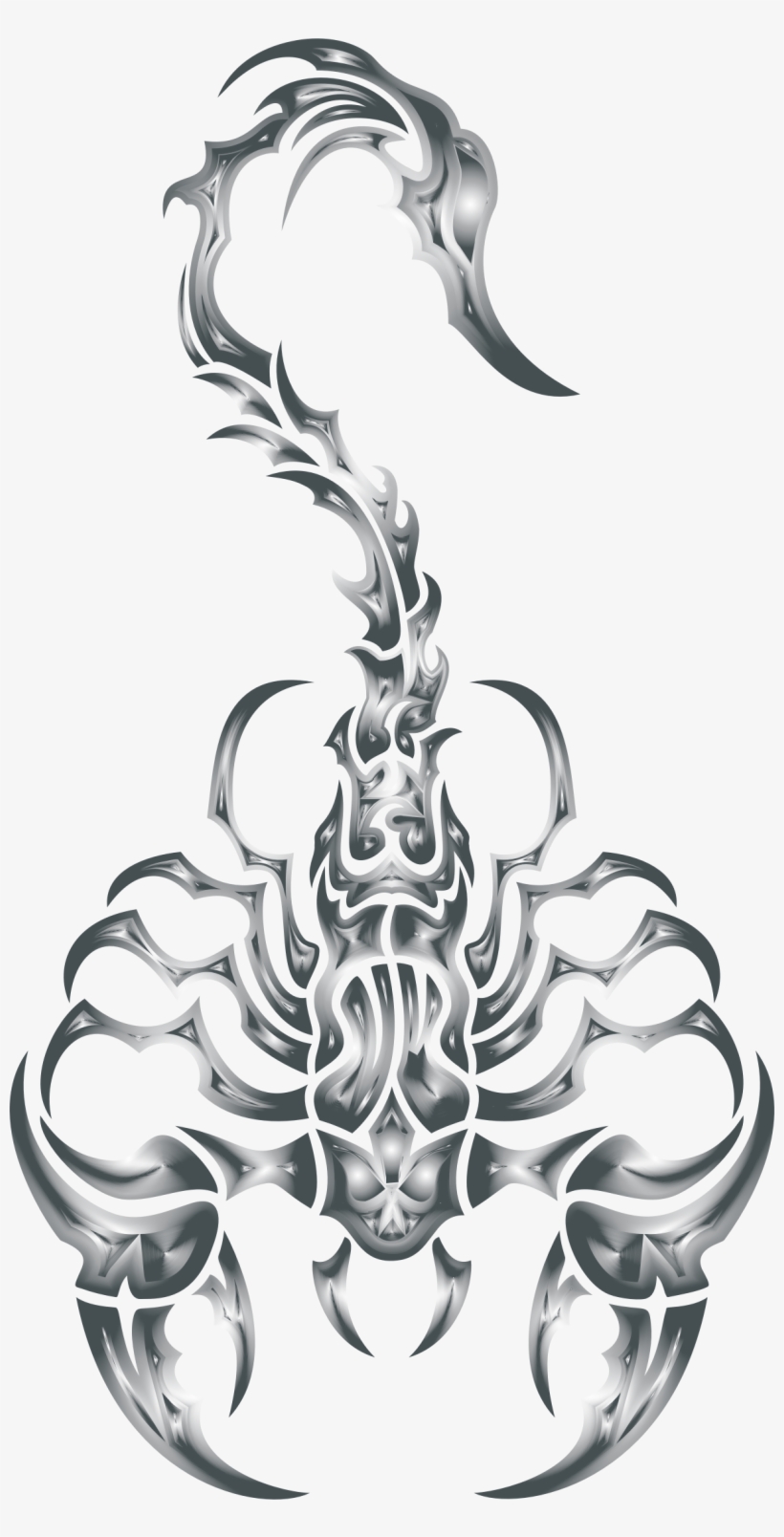Big Image - Tribal Scorpion, transparent png download
