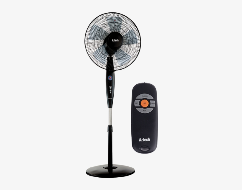 Aztech Airvelo 16” Stand Fan With Remote Control Copy - Mechanical Fan, transparent png download