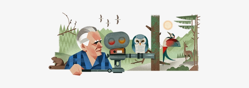 Heinz Sielmann's 101st Birthday - Heinz Sielmann Google Doodle, transparent png download