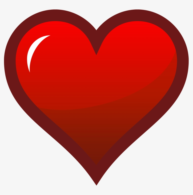 Heart Computer Icons Red Shape Symbol Free Commercial - Favorite Clipart, transparent png download