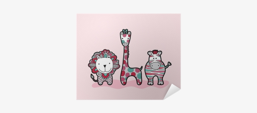 Cute Group Of Wild Animal Friends For Newborn Or Birthday - Birthday, transparent png download
