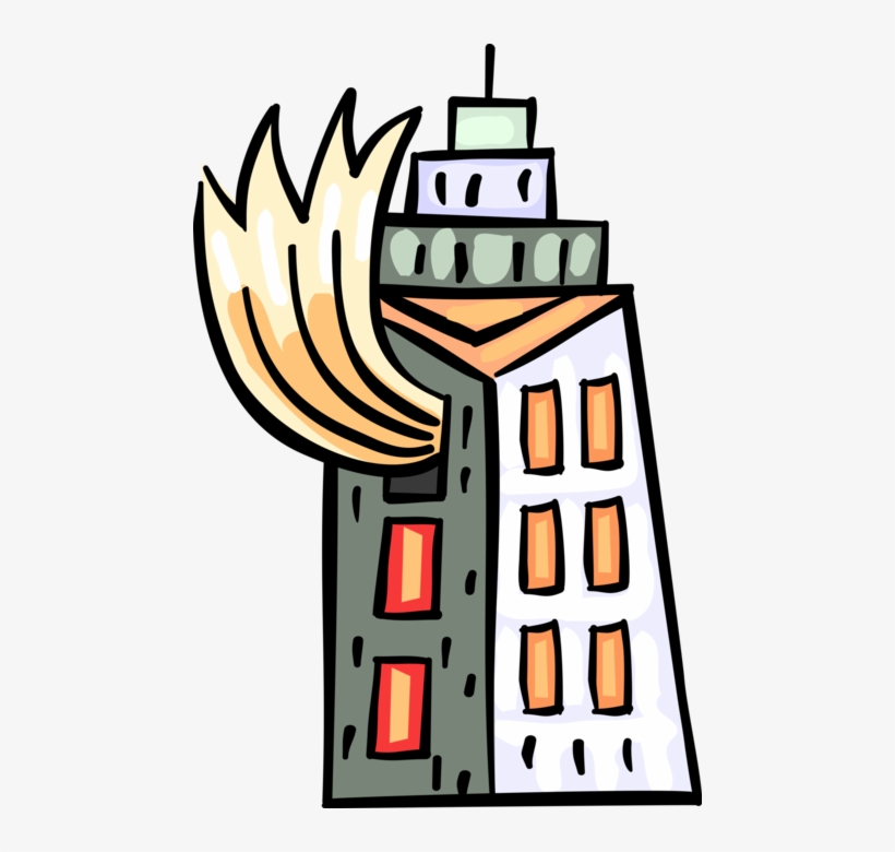 Vector Illustration Of Blazing Inferno Fire Disaster, transparent png download
