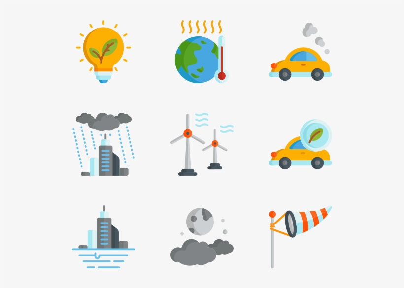 Climate Change 30 Icons - Clip Art, transparent png download
