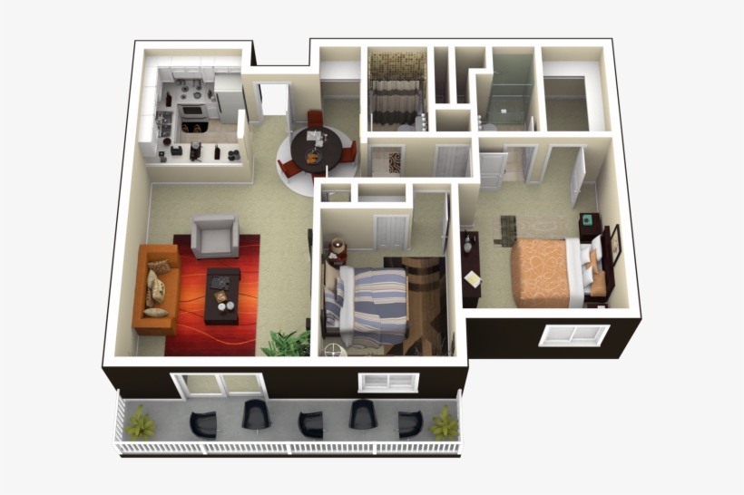 0 For The 2 Bedroom Floor Plan - Viewpointe Apartments Grand Rapids, transparent png download