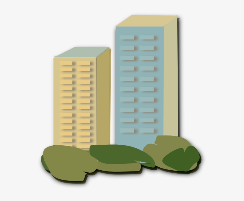 Small - Block Of Flats Clipart, transparent png download