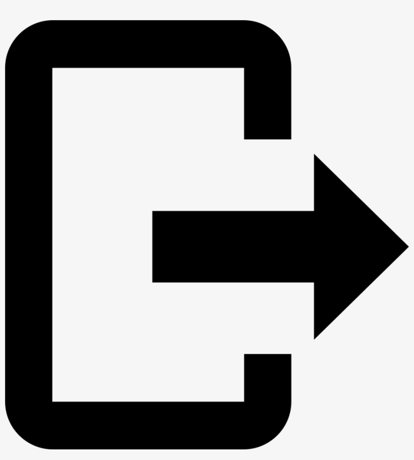 Font Logout Comments - Log Out Logo Png, transparent png download