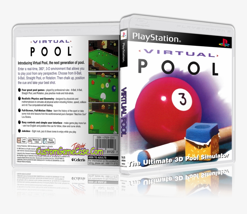 Virtual Pool - Virtual Pool Playstation Ps1, transparent png download