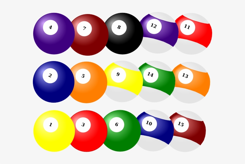 Pool Balls 1 9 Png Image Transparent Png Free Download On Seekpng