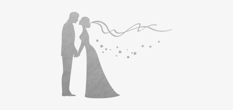 Bride And Groom Silhouette Png For Kids - Bride Or Groom Png, transparent png download