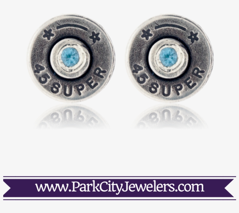 Bullet Casing Blue Topaz Earrings - Mountain Earrings With Diamonds, transparent png download