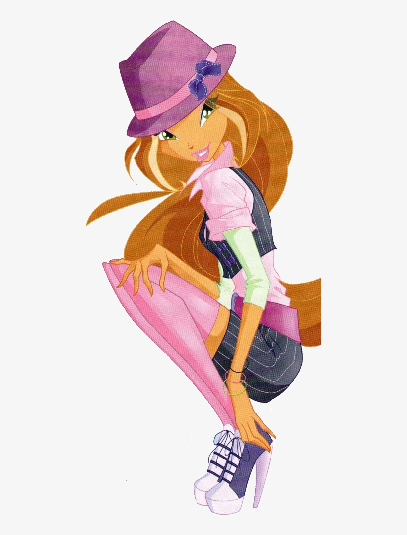 Flora Rockstar Png By Hazmanot-azarim - Winx Club Flora Rockstars, transparent png download