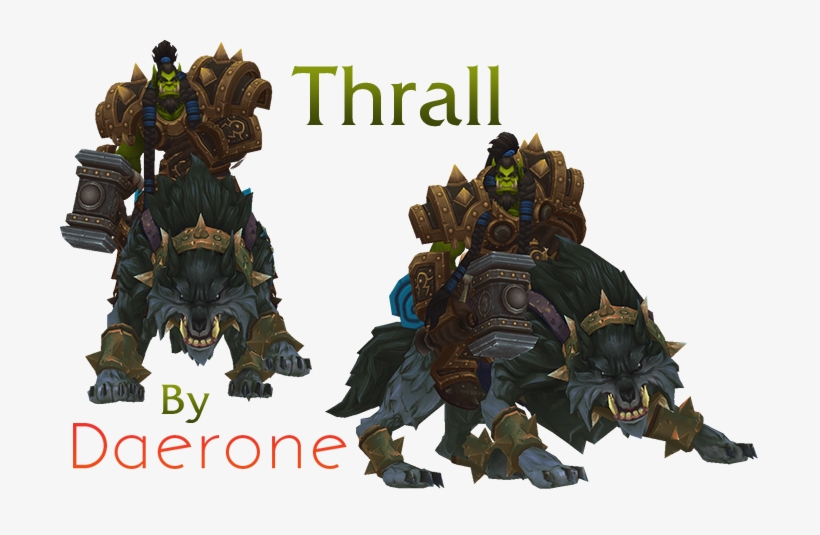 Uses Original Warcraft 3 Animations - Warcraft 3 Thrall Model, transparent png download