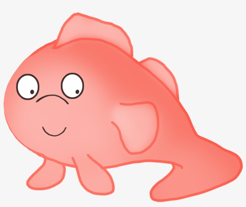 Cute Green Cartoon Fish - Drawing, transparent png download