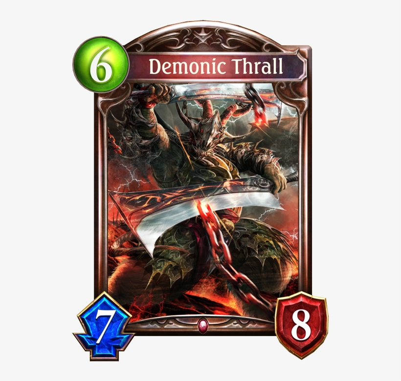Unevolved Demonic Thrall Evolved Demonic Thrall - Aldos Shadowverse, transparent png download