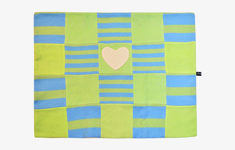 Blue & Green Heart Blanket - Blanket, transparent png download