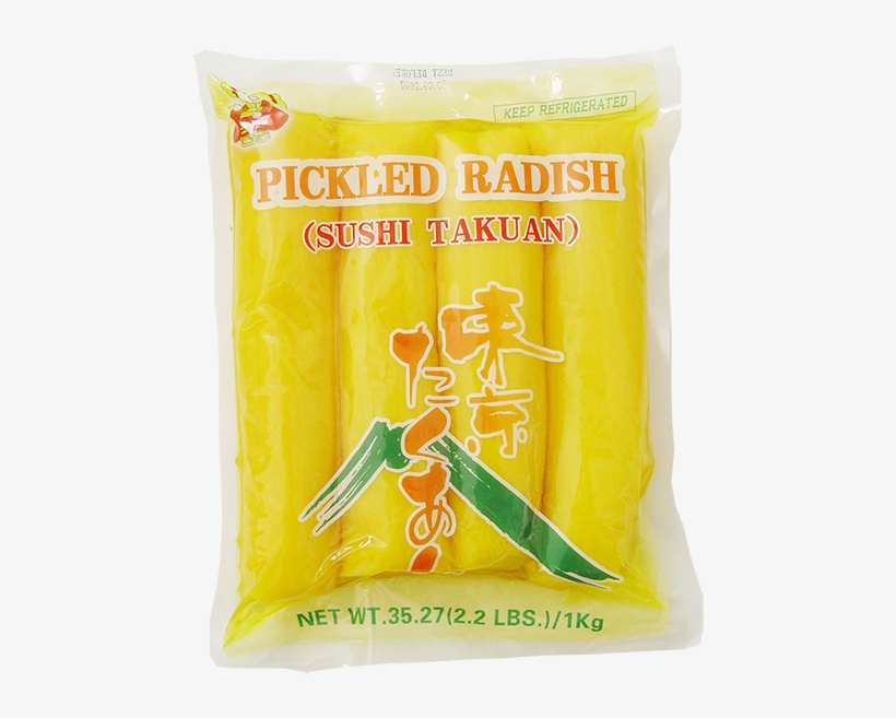 Takuan Pickled Radish Daikon Whole Segment And Piece - Daikon, transparent png download