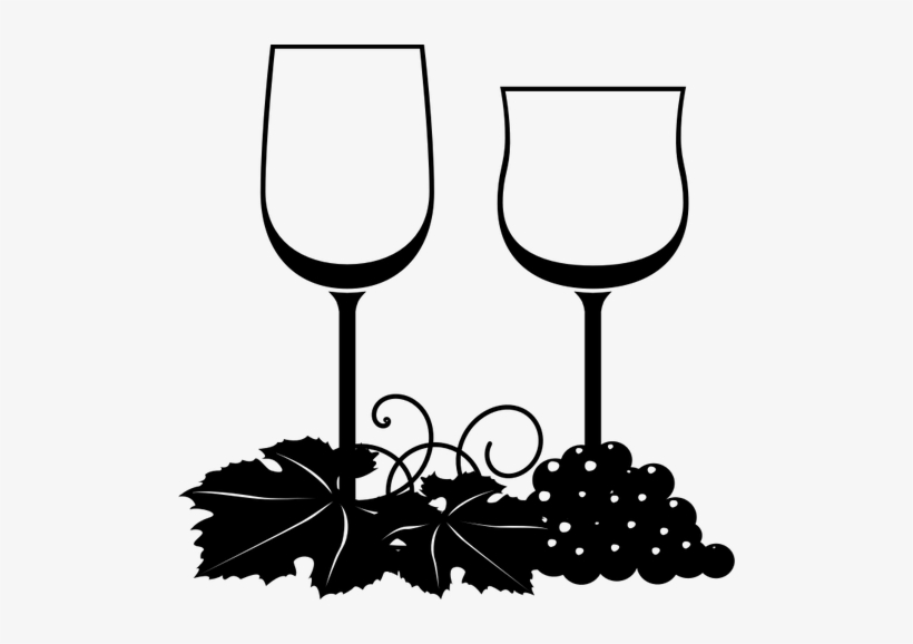 Clipart Vectorial De Dos Copas De Vino - Custom Wine Glasses Sticker, transparent png download