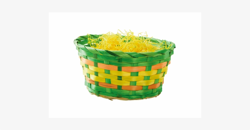 Easter Oval Basket, Yellow/orange - Storage Basket, transparent png download