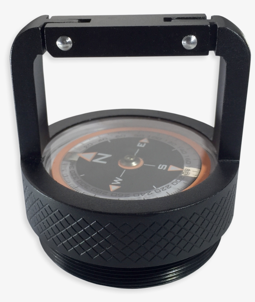 Carabiner End Cap With Compass - Carabiner, transparent png download