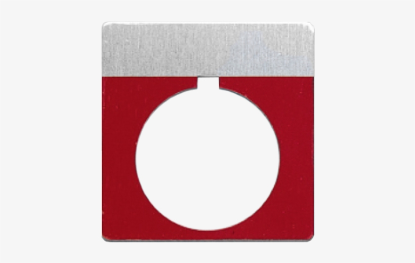 Red 1 13/16" X 1 13/16" Aluminum Push - Push-button, transparent png download