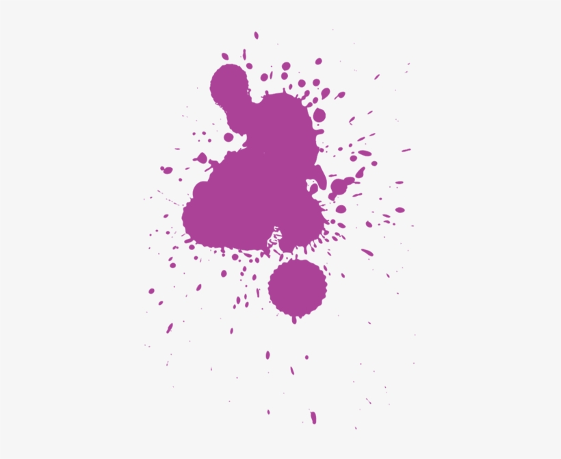 Paint Splatter Purple - Umr-design W-304 Stains Textil- / Wallstencil Size, transparent png download