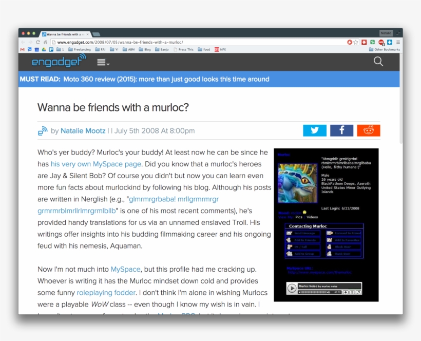 Wanna Be Friends With A Murloc - Murloc, transparent png download