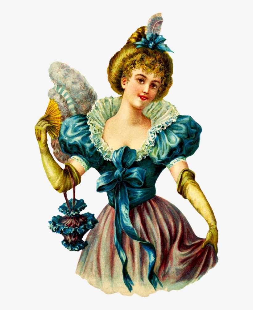 Vintage Victorian Ladies Clipart - Free Victorian Clipart, transparent png download