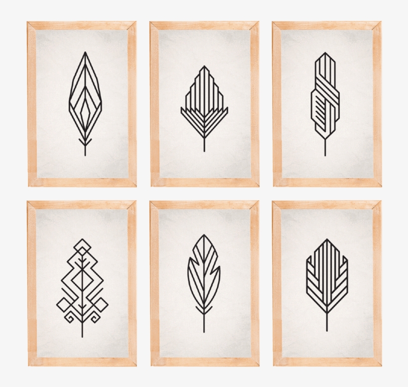 Fenda Set De 6 Cuadros De Madera Y Vidrio - White, transparent png download