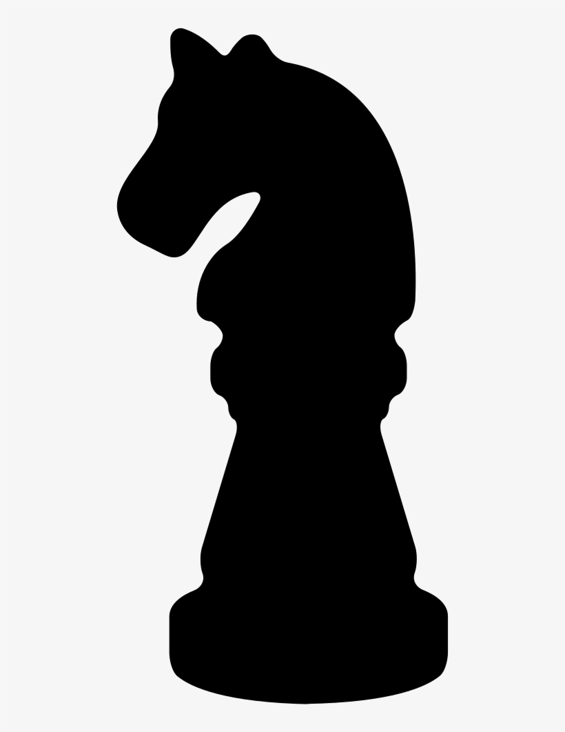 Black Horse Chess Piece Shape Comments - Encapsulated Postscript, transparent png download