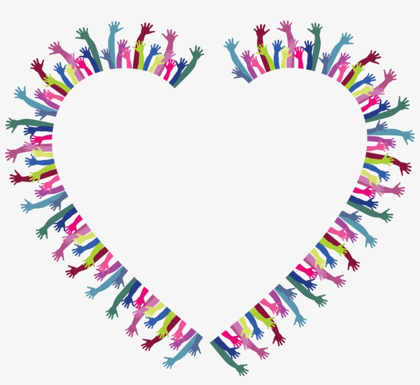 Free Clipart Of A Heart Frame Of Hands - Cafepress ! Samsung Galaxy S8 Case, transparent png download