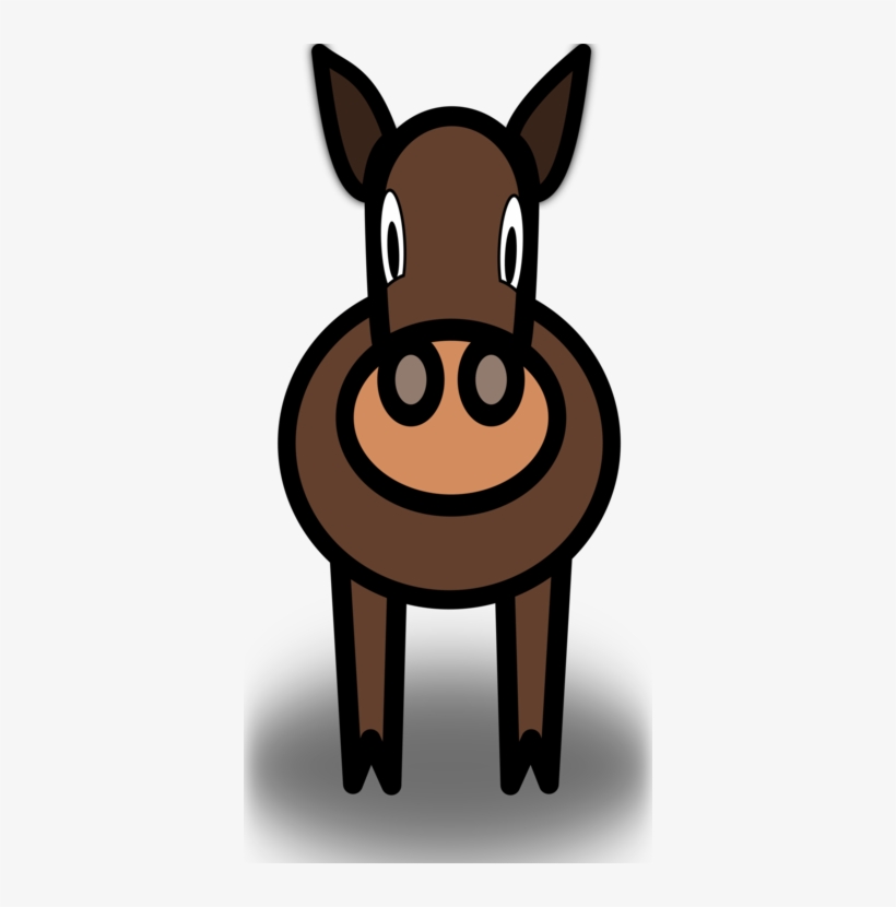 Simple Horse Cartoon, transparent png download