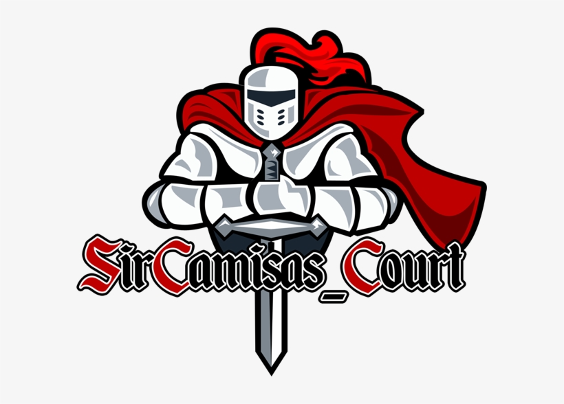 Sir Camisas Court Twitch Logo - Knight With Sword And Cape Front Ret Oval Ornament, transparent png download