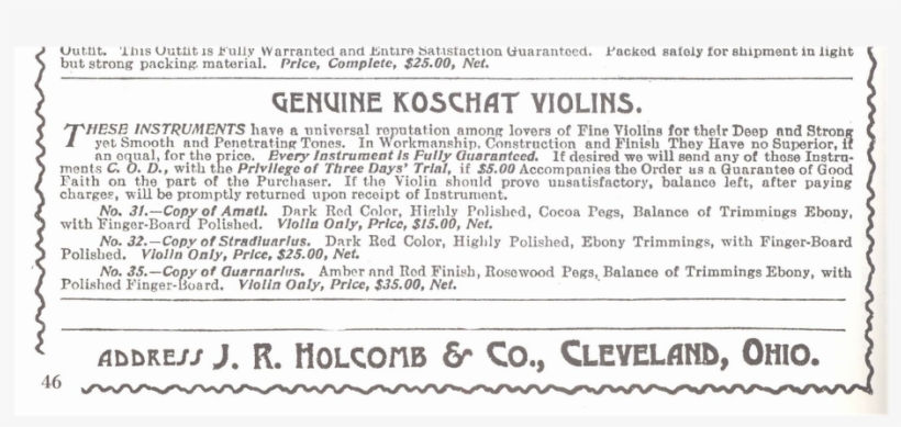 1912 Ludwig Koschat Violin And Otto Adler Violin Bow - Violin, transparent png download