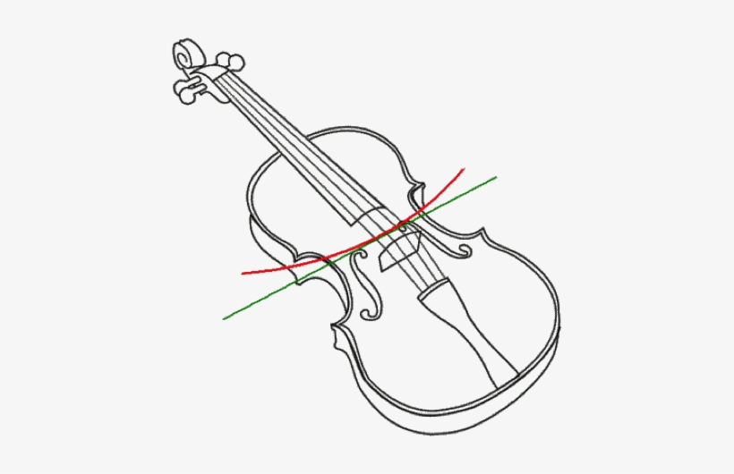 Bow Trajectory - Violin Clip Art, transparent png download