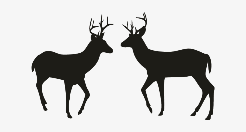 Smock Classic Deer Silhouette Motif - Deer Silhouette, transparent png download